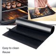 thumbnail image 3 of 33cm X 40cm Reusable Non-Stick BBQ Grill Mat Barbecue Baking Liners Microwave Oven Tool, 3 of 5