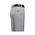 thumbnail image 6 of Mens Trousers Business Casual Pants Summer Autumn Dress Straight Pants Elastic Black Grey Loose Formal Pants, 6 of 9