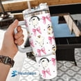 thumbnail image 6 of Halloween Tumbler 40Oz With Handle For Men, Women - Spirit Halloween Cup For Mom, Dad, Sister - Funny Spooky Gift, Halloween Kitchen Decor, Ghost Tumbler For Friend, Coworker (Pink Coquette Bow), 6 of 6