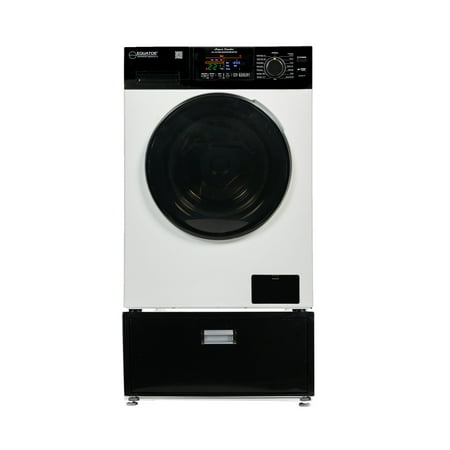 Equator 18 lbs. Combination Washer Dryer - Sanitize  Allergen  Winterize  Vented/Ventless Dry + Laundry Pedestal with Drawer