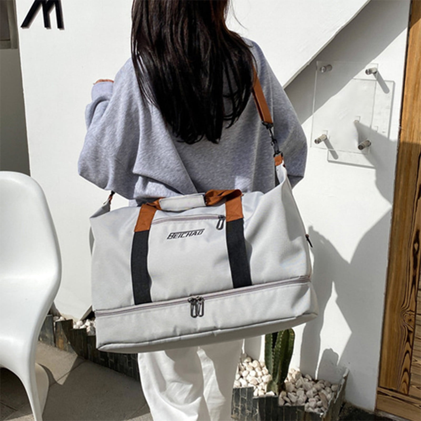 Jacenvly Mini Backpack Women Gym Bag Women Men Duffel Bag Sports Gyms Water Proof Dufflebag with Shoe Wet Clothes Compartments Lightweight Carryon Gymbag