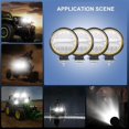 thumbnail image 1 of 4x 5inch LED Work Light Pods Round Amber Spot Combo Light Amber Fog Lamp For Jeep Offroad SUV, 1 of 1