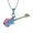 Rainbow, variant on Musical Instrument Cremation Necklace for Women Stainless Steel Musical Instruments Memorial Pendant Urn Necklace Guitarist Keepsake Gift