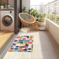 thumbnail image 4 of Yayeee Doormat for Indoor Entrance 32" x 20" Non Slippery Floor Rug, Green Geometric, 4 of 8