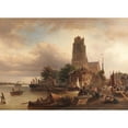 thumbnail image 3 of Elias Pieter van Bommel 14x11 Black Modern Framed Museum Art Print Titled - Dordrecht (1871), 3 of 5
