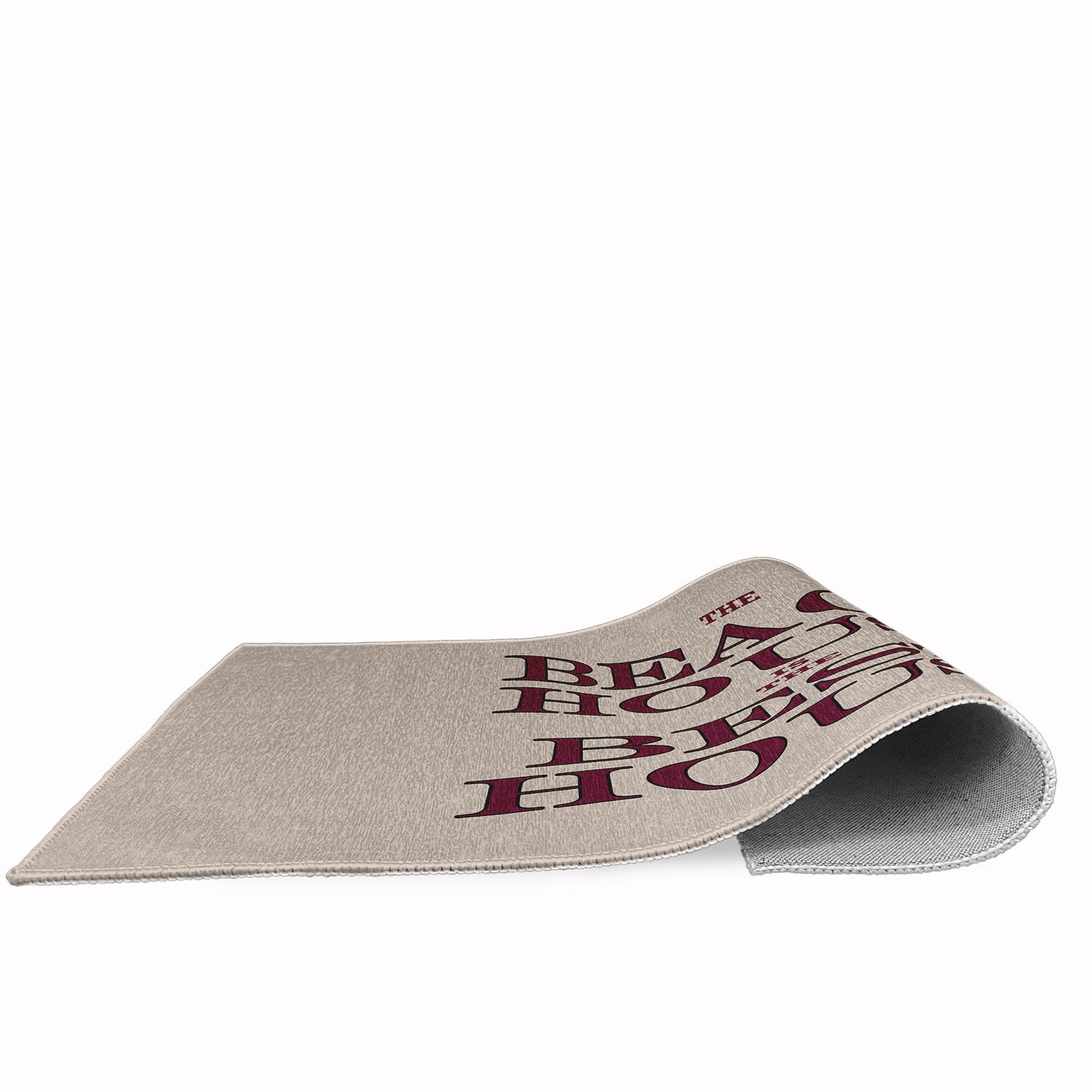 18" x 30" Simply Daisy Beach House Best House Beach Style Chenille Area Rug, Maroon Red