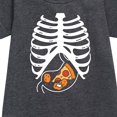 thumbnail image 2 of Instant Message - Pizza Nuggets Skeleton - Toddler & Youth Girls Fleece Dress, 2 of 5
