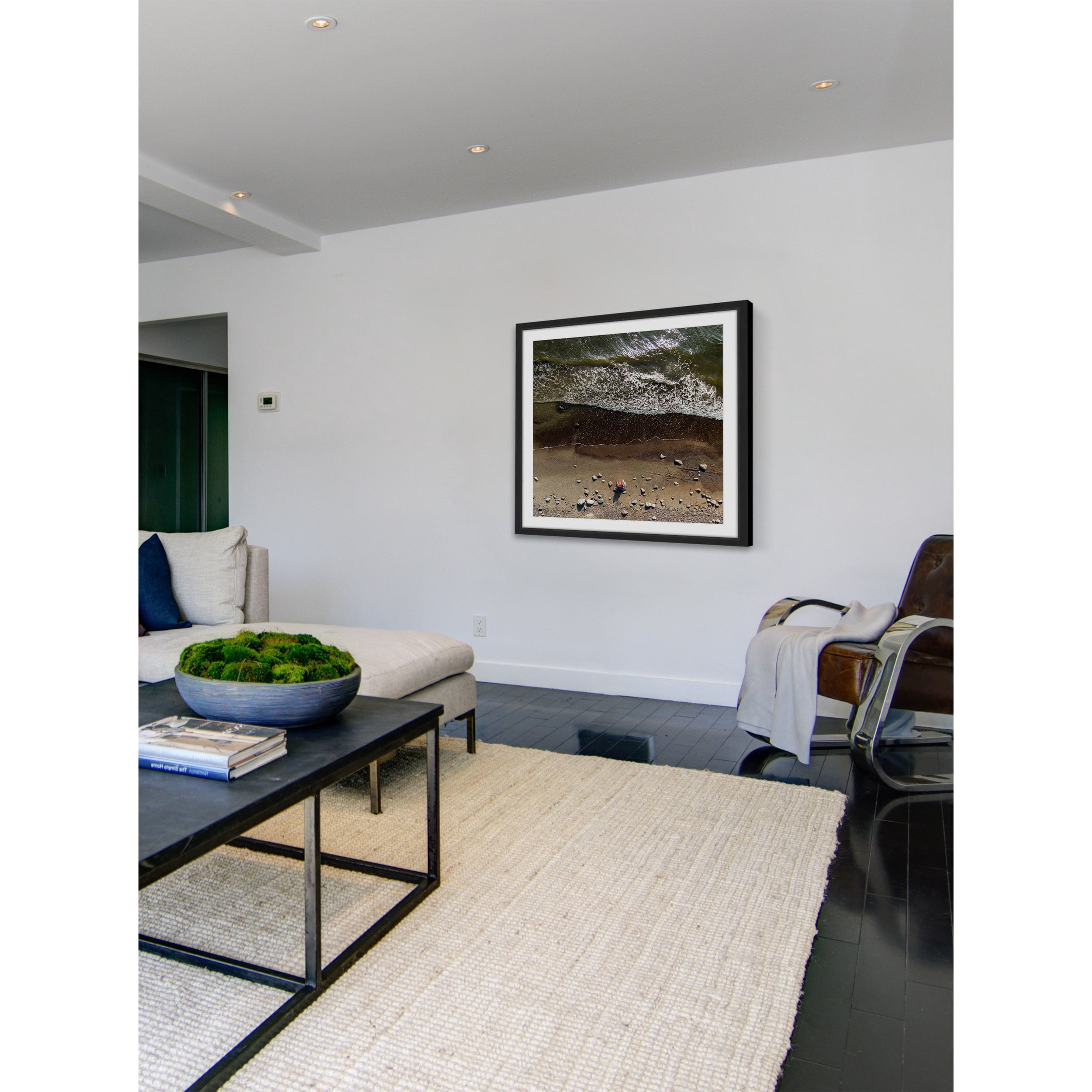 Marmont Hill "Ebb And Flow" By Karolis Janulis Framed Painting Art Print, 32.0" x 1.5"