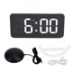 thumbnail image 1 of Reloj despertador digital LED con espejo y carga USB, 4 teclas de función y 2 opciones de modo de tiempo., 1 of 14