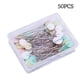 thumbnail image 2 of DressMinking Pasados ​​Bordado Posicionamiento DIY Craft Fijación Sastre Acolchado Costura Agujas Herramientas Accesorios Color Aleatorio Luz Flor 50pcs Inevent HA012259-03, 2 of 6
