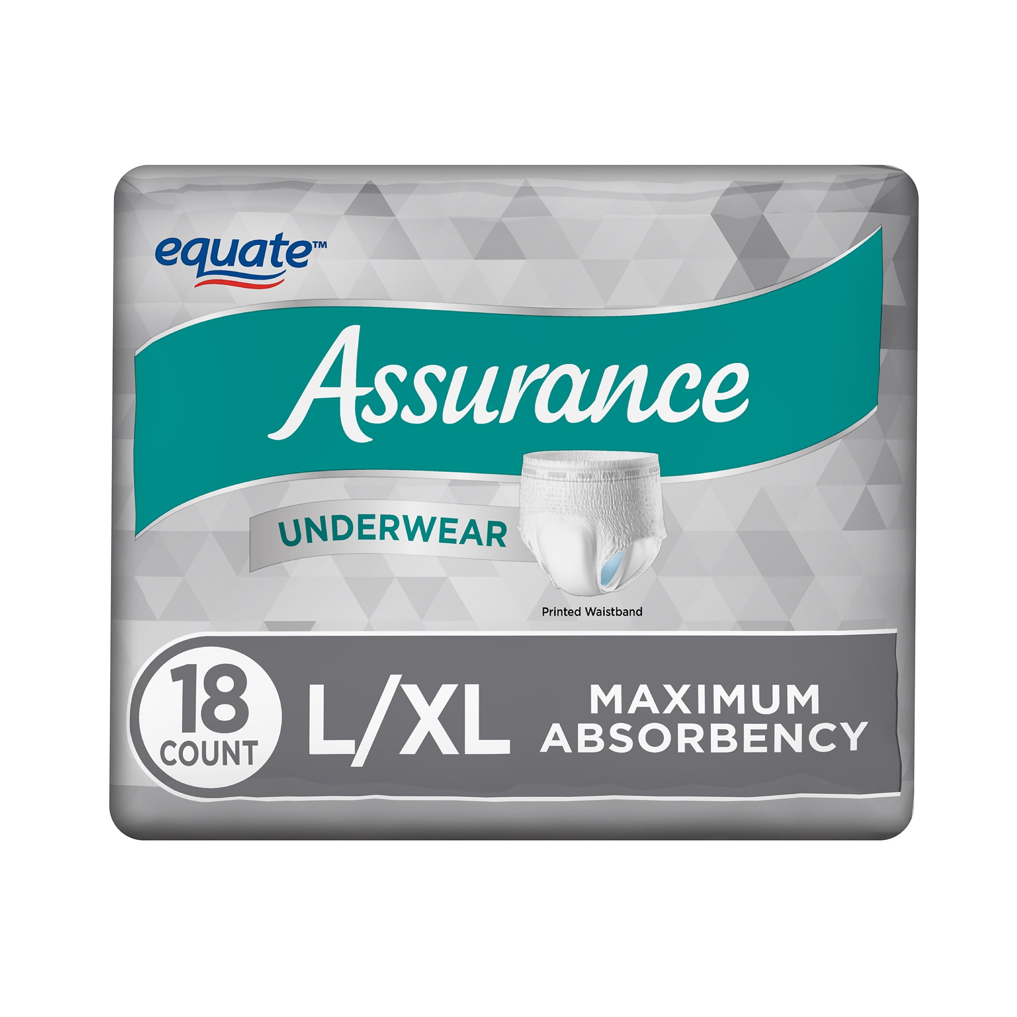 Assurance Underwear for Men, Size L/XL, 18 Count - Walmart.com ...