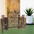 thumbnail image 3 of SHOWERORO Simulated Fence Flower Adornment Mini Fence Model 1Pcs Light Brown Landscape Decor, 3 of 4