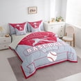 thumbnail image 3 of Homewish Boys Ball Game 7-Piece Twin Bedding Sets,Baseball Sport Bedding Comforter Set,Gray Red Sheet Sets For Boys Kids,Super Cozy Room Decor Reversible, 3 of 8