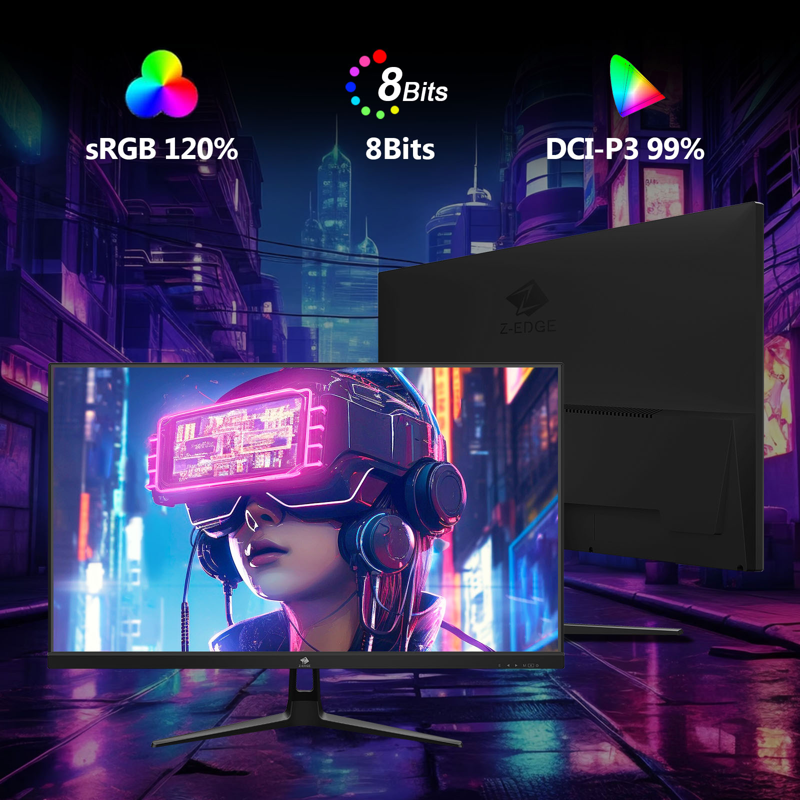 Z-EDGE UG27PJ 27-Inch 240Hz Full HD Gaming Monitor photo 5