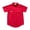 Red/Alabama, variant on ProEdge Men's Sports Team Logo Short Sleeve Button-Down Shirt (Blue/Delaware State Hornets, S)