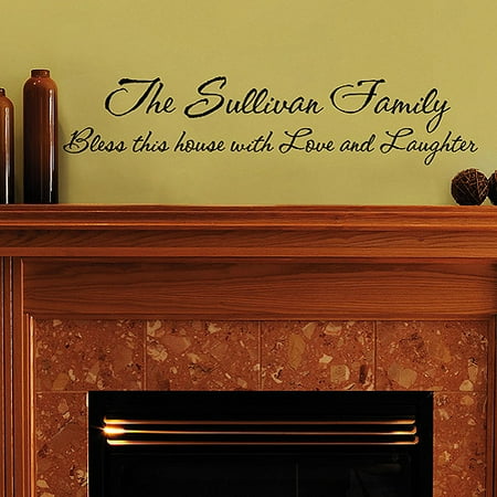 Personalized Family  Vinyl Message Wall Art  Walmart  com
