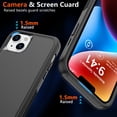 thumbnail image 4 of Funda Diverbox para iPhone 14 con protector de pantalla, color negro, 4 of 6