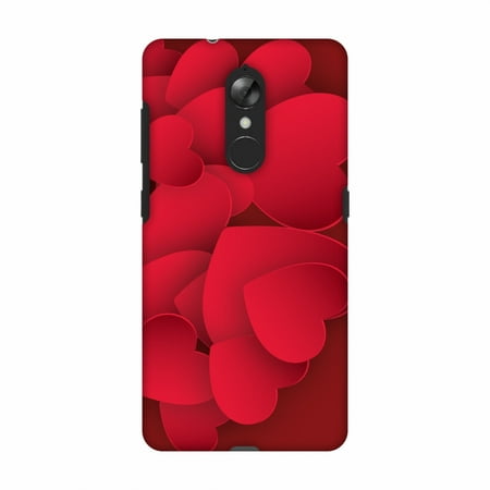 Handcrafted Red Bag - Lenovo K8 Case, Premium Handcrafted Printed Designer Hard Snap on Shell Case Back Cover with Screen Cleaning Kit for Lenovo K8 - Red Hearts