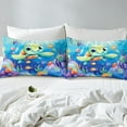 thumbnail image 4 of Erosebridal Sea Turtle Sheet Set Twin,Sea Animal Bedding Sets Twin Size,Teenager Bedroom Decor,Breathable,3pcs, 4 of 7