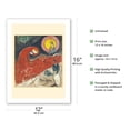 thumbnail image 2 of The Red Roofs - From an Original Color Painting by Marc Chagall c.1953 - Bamboo Fine Art 290gsm Paper (Unframed) 12x16in, 2 of 4