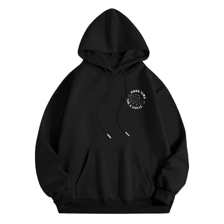 XANGZHUANG Clearance Cheap Low price Best price Dark Grey Hoodie No Strings Hooded Women Pullover Women s Stylish Casual Letter Print Hooded
