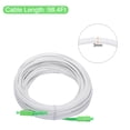 thumbnail image 2 of 1 pieza de 30 metros de cable de fibra óptica simplex OS2 LSZH SC/APC-SC/APC con adaptador, blindado y óptico blanco, 2 of 5