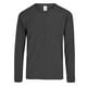 thumbnail image 1 of Playera Cuello Redondo Manga Larga Yazbek Para Caballero Color Negro Jaspe Talla Doble Extra Grande 50% Algodón-50% Poliéster, 1 of 3