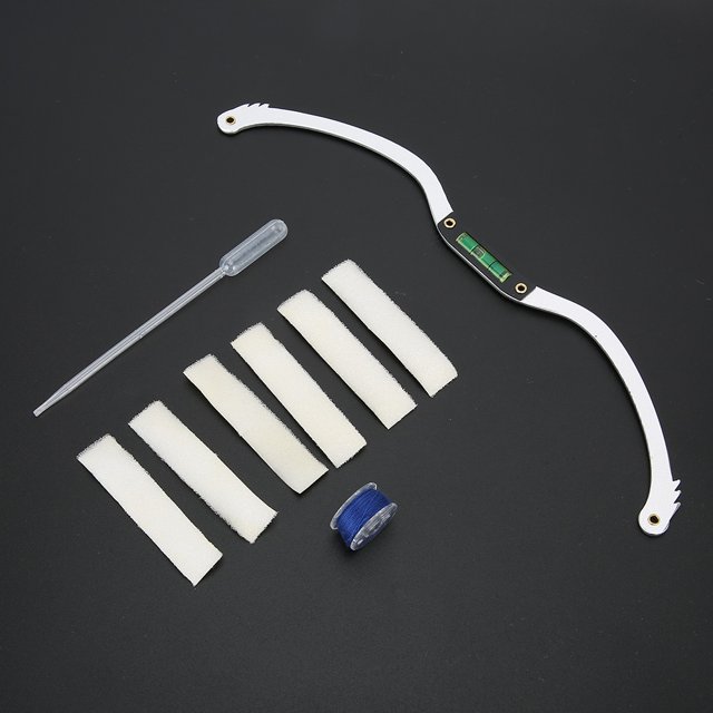Juego de regla de marcador de línea de cejas herramienta de cuerda de mapeo de cejas Kit de regla de medición de marcador de línea de Microblading de hilo ANGGREK Otros