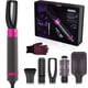 thumbnail image 1 of Secador de pelo AIKO PRO 5 en 1, 1200 W, ligero, con seguridad ALCI y tecnología de turmalina, gris y morado., 1 of 5