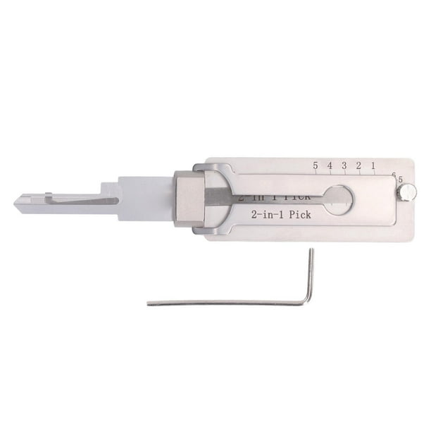 Key Decoder, Perfect Match Stainless Steel Key Pick Hook Tool For