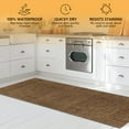 thumbnail image 6 of Semfri Runner Rugs 2 x 8 ft Carpet Runner Striped Rug Area Rugs for Aisle Hallway Balcony Garage Entryway Stair Brown, 6 of 7
