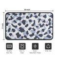 thumbnail image 5 of Blue and Dark Blue Leopard Pattern Door Rugs,Washable Non Slip Door Mats Indoor,Decorative Door Mats,Entry Mat Indoor for Entrance,Bedroom,Kitchen,Bathroom,30"x17", 5 of 6