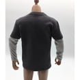 thumbnail image 5 of JWQFBC 1/6 Dark Gray Long Sleeve T-shirt Top Clothes Accessory For 12'' Male Figure, 5 of 7