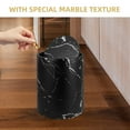 thumbnail image 3 of FRCOLOR Bathroom Garbage Can Marbled Trash Can Office 30.50X26.00X26.00CM Black, 3 of 8