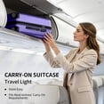 thumbnail image 3 of Zimtown Carry-on Luggage Set 3 Piece Lightweight Suitcase Set with Duffel Bag, PP Hard Shell Suitcase 20" Luggage Sets Spinner Wheels, Purple, 3 of 17