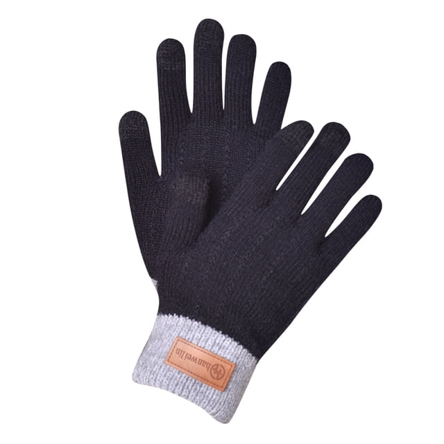 Guantes unisex de invierno para pantallas táctiles, con forro polar, antideslizantes y térmicos, para hombre y mujer, para esquí y actividades al aire libre en climas fríos
