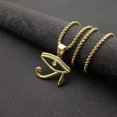 thumbnail image 5 of CZ Pendentif de Protection Il d'Horus Égyptien sur Collier en Acier Inoxydable Symbole Égyptien Ancien de Protection, 5 of 5