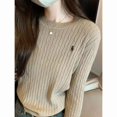 thumbnail image 4 of MJG Suéter tipo jersey perezoso y pequeño de estilo coreano para mujer en otoño e invierno nuevo suéter exterior suelto retro de manga larga con cuello redondo, 4 of 5