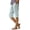 Sky Blue,#011, variant on Pedal Pushers for Women Casual Summer Wide Leg Cotton Linen Striped Shorts Casual High Waist Linen Capri Pants Gauze Capris,M