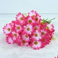 thumbnail image 4 of 10Pcs 5 Heads Artificial Daisy Flowers Fake Gerber Daisy Silk Bouquets Pastoral Style for Home Garden Window Wedding Indoor Outside Decoration, 4 of 8