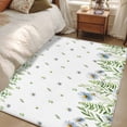 thumbnail image 4 of Kitchen Mats for Floor 3x5 Ft, Farmhouse Botancial Non Slip Area Rugs for Kitchen Bedroom Entryway, Pastoral Daisy Leaves Watercolor Washable Carpet Runner Rug Floor Mats for Bedroom Home Decor, 4 of 8