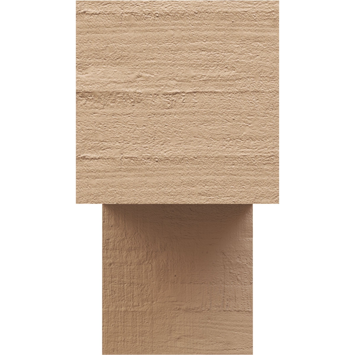11"W x 33"D x 22"H Classic Chapel Hill Rough Cedar Woodgrain TimberThane Corbel, Primed Tan