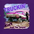 thumbnail image 2 of Wild Bobby, Truckin Ain't Just For Boys, Cars and Trucks, Women Graphic Tee, Purple, X-Large, 2 of 4