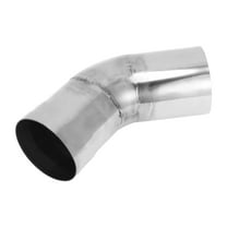 45 Degree Mandrel Exhaust Tube Car Exhaust Pipe Mandrel Bend DIY Custom Tubing Pipe 2.5" OD 3.94" Leg Length T304 Stainless Steel Silver Tone