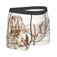 thumbnail image 3 of Kll Western Desert Cowboys Men'S Cotton Boxer Briefs Underwear-Large, 3 of 9