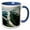 Blue/White, variant on 3drose, Alaska Mountain Range Aerial View, 11oz Magic Transforming Mug