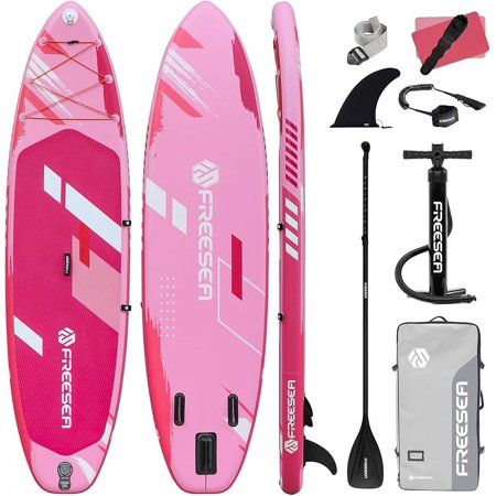 Freesea Inflatable Stand Up Paddleboard with Premium SUP Accessories, Wide, Stable, Non-Slip Comfortable Deck for Youth & Adult