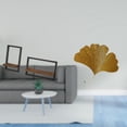 thumbnail image 2 of Estantes Flotantes De Madera De Estilo Rústico Moderno Y Escultura De Pared Abstracta De Hojas De Ginkgo En Hierro Forjado Para Cocina, Oficina, Comedor, Sala De Estar, Hotel, Restaurante O, 2 of 8