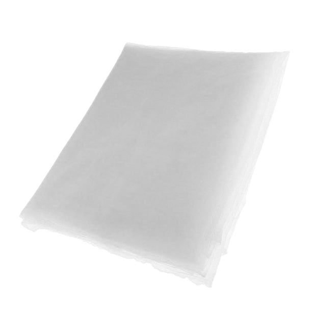 Cortina de gasa transparente de tul para decoración de ventanas y salas de estar. Blanco