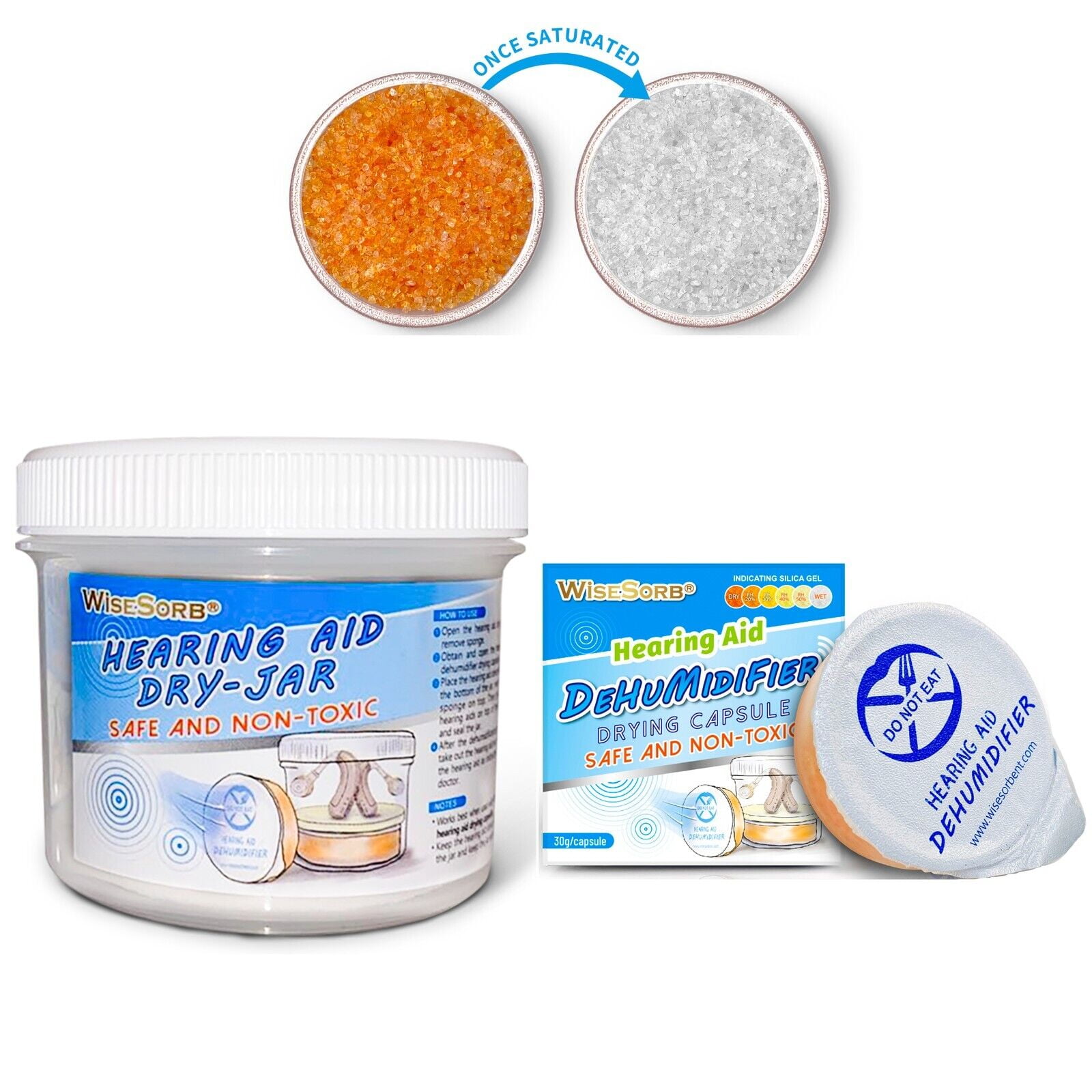 Wisesorb Hearing Aid Dryer, Hearing Aid Dehumidifier, Hearing Drying